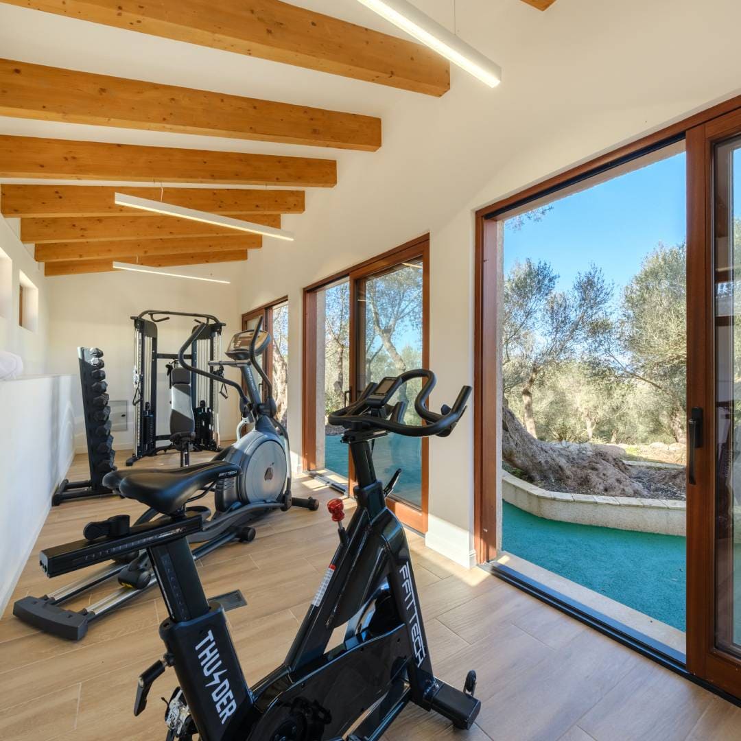 Sala fitness - gimnasio - en Finca Sa Bastida Mallorca